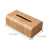 ABOOFAN 1pc Japanese Style Wooden Tissue Box Holder Decorative Tabletop Napkin Case for Home Office and Bedroom Convenient and Stylish Storage view 2