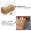 ABOOFAN 1pc Japanese Style Wooden Tissue Box Holder Decorative Tabletop Napkin Case for Home Office and Bedroom Convenient and Stylish Storage view 3