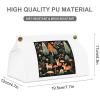 Animals And Woodland White Tissue Box Cover Rectangle PU Leather Cover for Tissue Boxes Modern Tissue Holder for Bathroom Office Tissue Holders Decorative Cute Napkin Holder for Kitchen Bedroom view 2