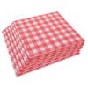 ABOOFAN 100pcs Checkered Wax Paper Sheets Grease Food Wrap for Bbq Picnics and Sandwich Packing for Basket Liners and Food Presentation view 1