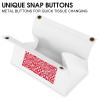 Red White White Tissue Box Cover Rectangle PU Leather Cover for Tissue Boxes Modern Tissue Holder for Bathroom Office Tissue Holders Decorative Cute Napkin Holder for Kitchen Bedroom view 3