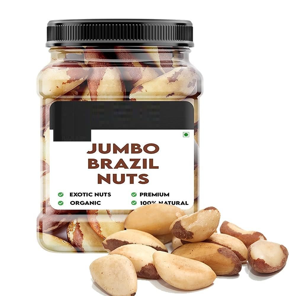 RJ Exotic Brazil Nuts - 250 Gm - Brazilian Nut Organic | Raw | Rich Source Protein Rich - Imported from Peru