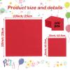 100 Pieces 2-ply Red Napkin Disposable Cocktail Napkins Dessert Napkins for Dinner Wedding Birthday Party Bridal Anniversary Reception Event (Red) view 2