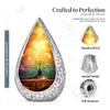 REMEMBRATE Dancing Peacock Funeral Cremation Urns for Human Ashes - Large Urn for Ashes Adult Male & Female - Straight Drop Ash Cremains Containers - Handcrafted Remembrance Gift for Loss (10 Inch) view 2
