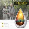 REMEMBRATE Dancing Peacock Funeral Cremation Urns for Human Ashes - Large Urn for Ashes Adult Male & Female - Straight Drop Ash Cremains Containers - Handcrafted Remembrance Gift for Loss (10 Inch) view 3