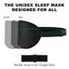 3D Sleep Mask for Side Sleepers, Blackout & Zero Pressure - Breathable Memory Foam, Adjustable Strap - for Travel, Yoga & Meditation Black view 3