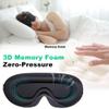 3D Sleep Mask for Side Sleepers, Blackout & Zero Pressure - Breathable Memory Foam, Adjustable Strap - for Travel, Yoga & Meditation Black view 4