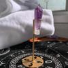 103g Natural Amethyst Crystal Wand Point with Stand Spiritual Healing, Energy Cleansing & Mystical Decor for Meditation & Rituals view 2