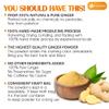 Lavendium, Premium 25oz Ginger Powder, 100% Natural & Pure Ground Ginger Root, Non-GMO, No Preservatives, Plant-Based & Vegan, Perfect for Ginger Tea, Curry, Baking & Smoothies view 2