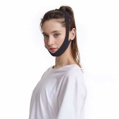 3D Contour Anti Snoring Chin Strap - Adjustable Neoprene Jaw Support for Adults | Breathable, Non-Slip Design | Reduce Snoring & Improve Sleep Quality (Black)