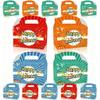 12Pcs Animation Cartoon Happy Birthday Decorations, Red Orange Blue Green lightning Gift Boxes for Boys and Girls Party Theme Supplies view 1