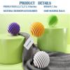 Mirrorever Laundry Balls Laundry Scrubbing Ball for Washer, Reusable Washing Machine Washer, Dryer Balls Agitator Ball for Washing Machine (3, Purple) view 2