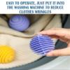 Mirrorever Laundry Balls Laundry Scrubbing Ball for Washer, Reusable Washing Machine Washer, Dryer Balls Agitator Ball for Washing Machine (3, Purple) view 3
