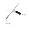 Mikinona 1pc Purpose Glass Wiper for and Mirrors Single-Sided Squeegee for Home and Car Cleaning Black Design view 2