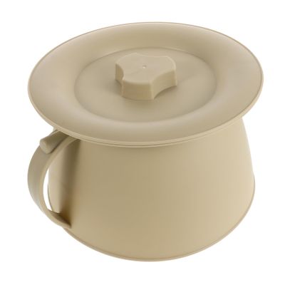 CALLARON Bedside Urinal Lid Pee Bucket Portable Urinal Boy Girl Potties Bedpan for Elderly Pee Container Made of Thick Plastic