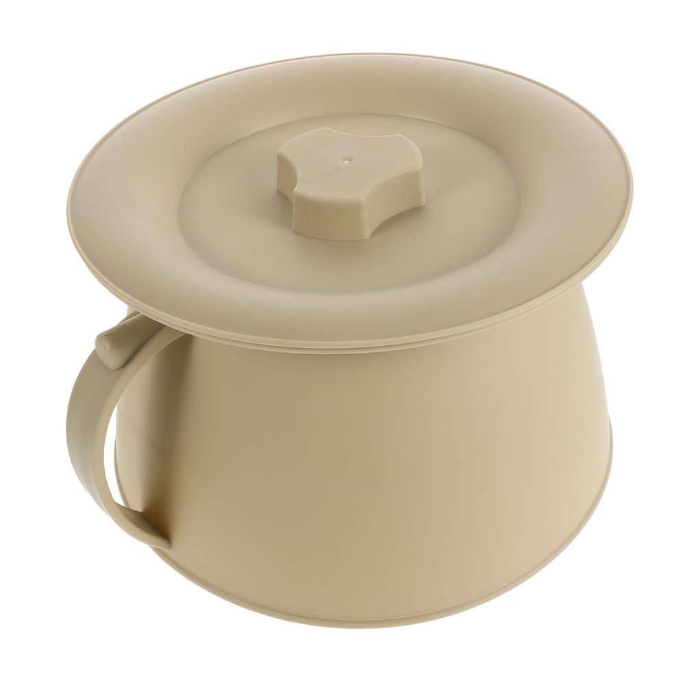 CALLARON Bedside Urinal Lid Pee Bucket Portable Urinal Boy Girl Potties Bedpan for Elderly Pee Container Made of Thick Plastic