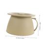 CALLARON Bedside Urinal Lid Pee Bucket Portable Urinal Boy Girl Potties Bedpan for Elderly Pee Container Made of Thick Plastic view 2