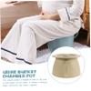 CALLARON Bedside Urinal Lid Pee Bucket Portable Urinal Boy Girl Potties Bedpan for Elderly Pee Container Made of Thick Plastic view 3