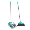 GRIRIW 1set Handle Stainless Steel Dustpan Comb Lightweight Garbage Shovel for Efficient Indoor Cleaning for Easy Waste Collection view 1
