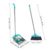 GRIRIW 1set Handle Stainless Steel Dustpan Comb Lightweight Garbage Shovel for Efficient Indoor Cleaning for Easy Waste Collection view 2