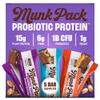 Munk Pack Sampler Pack Probiotic Protein Bars | Keto-Friendly 15g Plant Protein, 1g Sugar, 4g Net Carbs - Vegan, Low Carb, Gluten-Free Healthy Snacks | 5 Count view 1