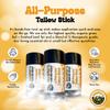 Magic Moo All Purpose Beef Tallow Stick skincare for acne, eczema, dry skin, moisturizer & hydration. Grass Fed & Finished Beef Suet Beef Tallow in a stick. view 2