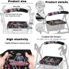 Rollator Walker Seat and Backrest Rollbar Covers Set Easy to Use Rollator Storage Under Seat Bag Folding UnderSeat Walker Pouch for Seniors, Moon Mushroom Skeleton view 3