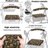 3 Pieces Walker Accessories Rollator Seat and Back Rest Covers with Nylon Buckle Rollator Walkers Storage Bag for Family, Brown Mushroom view 3