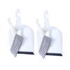 PACKOVE 2sets Mini Kitchen Broom and Dustpan Set White Desktop Cleaning Tools for Efficient Sweeping view 1