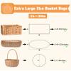 Yuiicaov 10PCS Large Cellophane Bags, 24x30 Inches Clear Cellophane Wrap for Gift Baskets, Clear Basket Bags Packaging 2.8 Mil Thick view 2