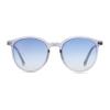 HELES Retro Round Spring hinge Full Rim Blue Light Blocking Reading Glasses Magnetic Clip On Polarized Sunglasses UV400 Driving Computer Glasses-#1 Grey||+3.50 Strength view 3