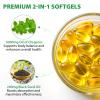 2 Pack Oregano Oil Softgels Organic, 2 in 1 Formulated with Black Seed Oil 200mg, Oregano Oil Supplement Capsules, Natural Defense Supplement, Non-GMO, Dairy Free, Gluten Free view 2