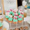 40Pcs Edible Peony Cupcake Toppers Peonies Flower Blossoms Cupcake Picks for Floral Mother's Day Bridal Shower Engagement Floral Wedding Girls Birthday Cupcake Decorations view 3