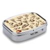 Small Pill Case, Travel Pill Box, Sketch Style Vegetablesprinting Pill Case,Portable Pill Organizer,Two Compartments Travel Pill Organizer,Portable Pill Container Medicine Vitamin Organizer view 2