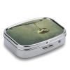 Small Pill Case, Travel Pill Box, Dry Grainy Photoprinting Pill Case,Portable Pill Organizer,Two Compartments Travel Pill Organizer,Portable Pill Container Medicine Vitamin Organizer view 3
