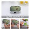 Small Pill Case, Travel Pill Box, Dry Grainy Photoprinting Pill Case,Portable Pill Organizer,Two Compartments Travel Pill Organizer,Portable Pill Container Medicine Vitamin Organizer view 4