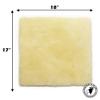 Alaska Leather Sheepskin Wheelchair Seat Pad Genuine Medical Grade Wool Mobility Comfort Back Pain Relief Office Chair or Car Cushion view 3