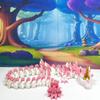 24 Inches 3D Printed Dragon with Dragon Egg, Articulated White and Pink Cherry Blossom, Fidget ADHD Autism Toy D051-DR-24 view 2