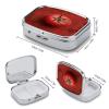 Small Pill Case, Travel Pill Box, Tomatoes on The Wallprinting Pill Case,Portable Pill Organizer,Two Compartments Travel Pill Organizer,Portable Pill Container Medicine Vitamin Organizer view 2