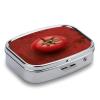 Small Pill Case, Travel Pill Box, Tomatoes on The Wallprinting Pill Case,Portable Pill Organizer,Two Compartments Travel Pill Organizer,Portable Pill Container Medicine Vitamin Organizer view 3