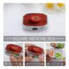 Small Pill Case, Travel Pill Box, Tomatoes on The Wallprinting Pill Case,Portable Pill Organizer,Two Compartments Travel Pill Organizer,Portable Pill Container Medicine Vitamin Organizer view 4