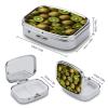 Small Pill Case, Travel Pill Box, Pile of Kiwisprinting Pill Case,Portable Pill Organizer,Two Compartments Travel Pill Organizer,Portable Pill Container Medicine Vitamin Organizer view 2