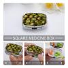 Small Pill Case, Travel Pill Box, Pile of Kiwisprinting Pill Case,Portable Pill Organizer,Two Compartments Travel Pill Organizer,Portable Pill Container Medicine Vitamin Organizer view 4