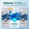 Dental Ultrasonic Retainer Cleaner Machine - 45kHz Dental Cleaning Pod with 4 Modes, Digital Timer & 200ML Capacity for Denture, Mouth Guard, Aligner, Night Guard, Braces, Toothbrush Head & Jewelry view 4