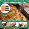 AIHSUMC Heavy Duty Oven Cleaner Brush Kits, 12 Pcs Oven Cleaning Tools Accessories, Include Razor Blade Scraper, Crevice Cleaning Brush, Steel Wool Scrubber, Scrub Sponges,Cleaning Rags view 3