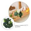 Alipis Artificial Eucalyptus Candle Wreath Spring Greenery Candle Ring for Pillar Farmhouse Tabletop Decor Wedding Party Centerpiece 10-Inch Size view 2