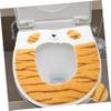 SOLUSTRE 1pc Cotton Velvet Toilet Seat Cover Washable Soft Comfortable Pad for Bathroom view 4