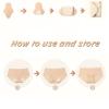 6-Pack Cotton Reusable Panty Liners - Washable Menstrual Pads with for Postpartum, Incontinence & Light Flow (7.1" Thin Design) view 2