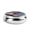 Lighthouse Print Mini Pill Box, Cute Round 3 Partitions Small Pill Cases Organizer for Purse Pocket, Gifts, Travel view 3