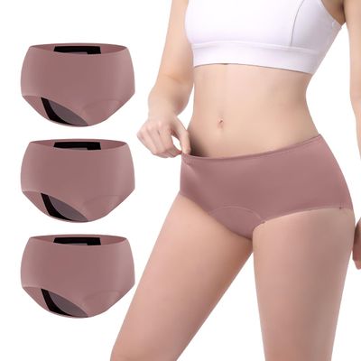 Carer Incontinence Underwear for Women Washable Leakproof Underwear 150ml Super Absorbent 3 PCS Leak Proof Underwear for Women Bladder Leakage Protective Panties, X-Large